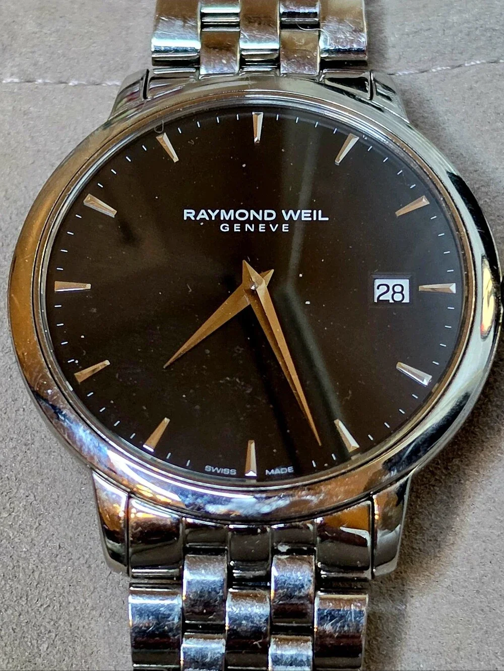 Raymond Weil Toccata 42mm Stainless Steel Men's Watch - Black Dial